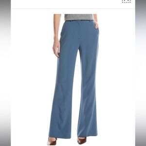 Theory Demitria Wool Blue Dress Slacks Bootcut Flare size 0